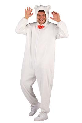 T4051/T4052/T4053 beige Eisbär Kostüm Overall Jugendliche Damen Herren - 4