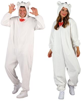 T4051/T4052/T4053 beige Eisbär Kostüm Overall Jugendliche Damen Herren - 5
