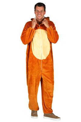 T4054/T4055/T4056-XL-XXL beige Löwen Kostüm Overall Jugendliche Damen Herren Gr.XL-XXL Körpergröße ca.180-200 cm - 3