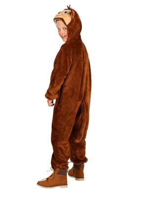 T4066/T4067/T4068-140 braun Affe Affen Kostüm Schimpansen Orang Utan Overall Baby Kinder Gr.140 Körpergröße ca.140 cm - 2