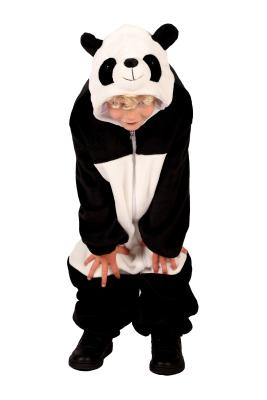 T4343/T4344/T4345-86 schwarz-weiß Panda Overall Baby Kinder Gr.86 Körpergröße ca.86 cm - 2