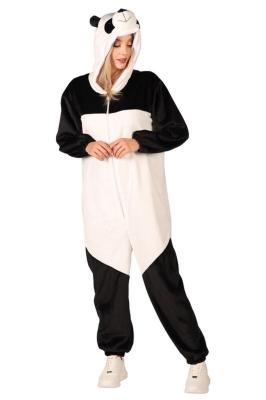 T4343/T4344/T4345-M-L schwarz-weiß Panda Overall Jugendliche Damen Herren Gr.M-L Körpergröße ca.165-180 cm - 2