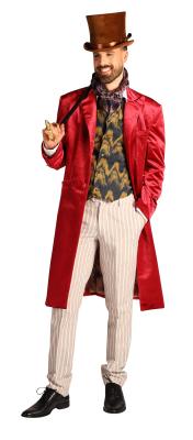 T4170-L rot-beige Herren Schokoladen Mann Schokoladenfabrik Kostüm Anzug Lord Baron 4 tlg.Gr.L=52 - 2