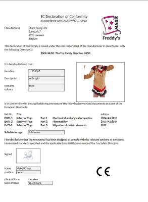 M215005-140 braun-rot Kinder Indianerin Apachenkleid Gr.140 - 2