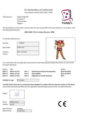 M215004-116 braun-rot Kinder Indianer Apachejunge Gr.116 - 1