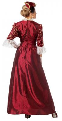 W4084A-42 wein-rot Damen Marquisen Kleid Rokoko Kostüm Gr.42 - 2