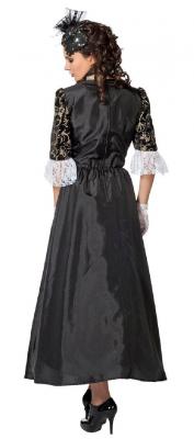 W4084C-48 schwarz Damen Marquisen Kleid Rokoko Kostüm Gr.48 - 2
