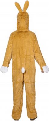O7174-40-42 braun-weiß Damen Hase Hasen Kostüm-Overall Gr.40-42 - 1
