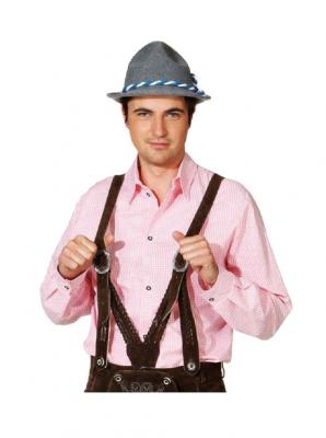 O7310-46-48-A rosa-weiß klein kariert Karo-Hemd Tirolerhemd Wiesenhemd Gr.46-48