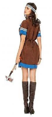 W4742-46 braun-blau Damen Indianerin Siouxkostüm Gr.46 - 2