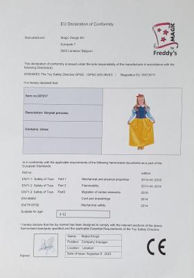 M207017-A gelb-blau Kinder Märchenprinzessin kleid Prinzessin - 1