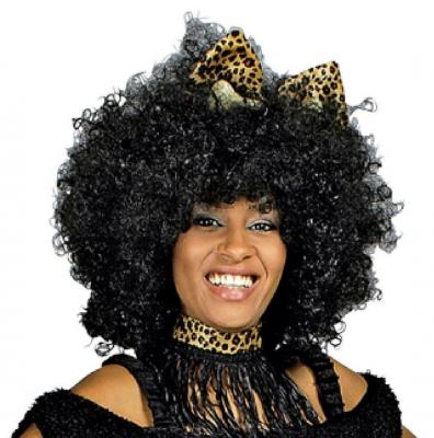 T2747 schwarz Damen Herren Supper XL Afro-Hippie Perücke Jimmy