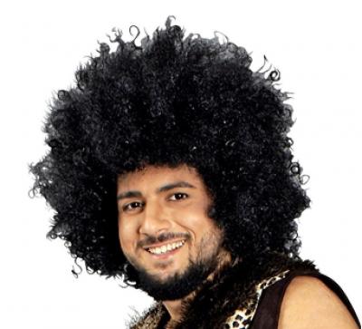 T2747 schwarz Damen Herren Supper XL Afro-Hippie Perücke Jimmy - 1