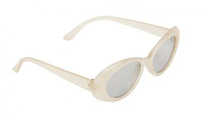 B025159-2 weiß Damen Glitter Party Brille