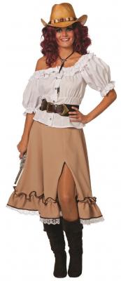 W4434-C-40 braun Damen Rock Cowgirlrock Gr.40 - 1