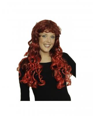 K11274322 BI mahagoni/rot Teufelsperücke Vampirperücke - 1