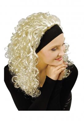 K11273415 blond Damen Locken Disco Superstar Perücke