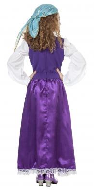 W3382-116 bunt Kinder Mädchen Ungarin Zigeunerinen Kleid Gr.116 - 2