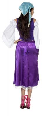 W4382-44 bunt Damen Zigeuner Kleid Piraten Braut Gr.44 - 2