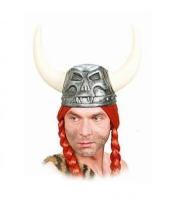 O49012 silber Damen Herren Wikinger Helm Hunne