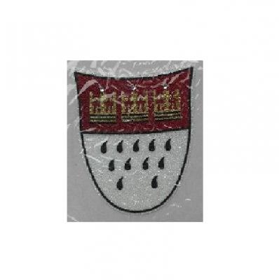 K88205569 silber-rot Sticker Köln Wappen Selbstklebend