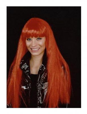 K11274802 rot Damen Langhaar Hippie Perücke