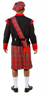 O780-50-52 Herren Schotte rot Schottenkostüm Gr.50-52 - 2