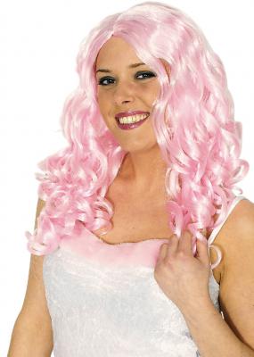 K11277307 rosa Damen Hippieperücke Partyperücke