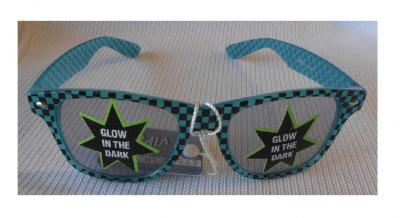 Ra-V-1017-4 blau Damen Herren Neon Karo Brille Sonnenbrille - 0