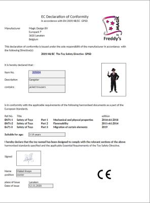 M205004-128 schwarz Kinder Junge Gangster-Mafia-Ganoven Kostüm Gr.128 - 2