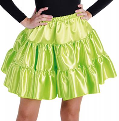 M211156-22-XL hell-grün Damen Satin-Petticoat-Unterrock Gr.XL - 1