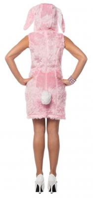 L3201005-42 rosa Damen Hasen-Kleid Hasen-Kostüm Plüsch Gr.42 - 1