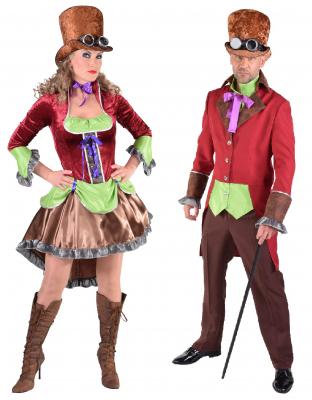 M217112-S Damen Steampunkkostüm Steampunkkleid Gr.S=36 - 3