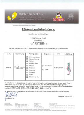 O5206-104 Kinder Dinosaurier Weste-Kostüm Gr.104 - 2