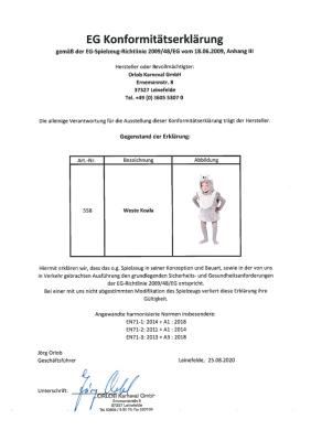 O558-104 grau-weiß Koala Weste Koalakostüm Koalabär Koalabärkostüm Gr.104 - 3