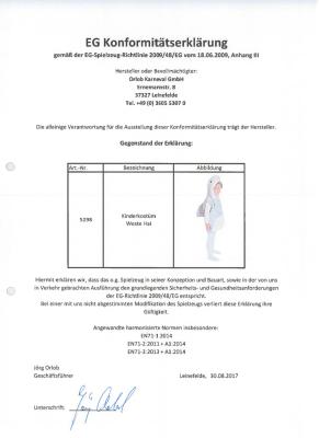 O5298-116-128 Kinder Hai Haikostüm Haiweste Raubfischkostüm Gr.116-128 - 2