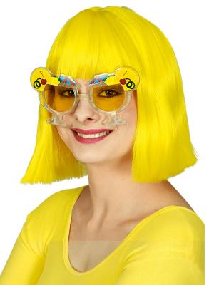 K85250506-A gelb Hawaibrille Partybrille Karibikbrille