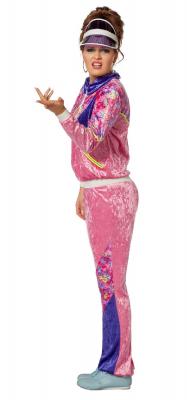 W4293-56 pink-lila Damen Jogging Anzug Sportanzug Partykostüm Gr.56 - 1
