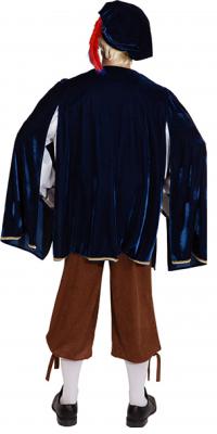 O7616-50-52 dunkel-blau-braun Herren Burgherren Gutsherren Handelsmann Kostüm Gr.50-52 - 1