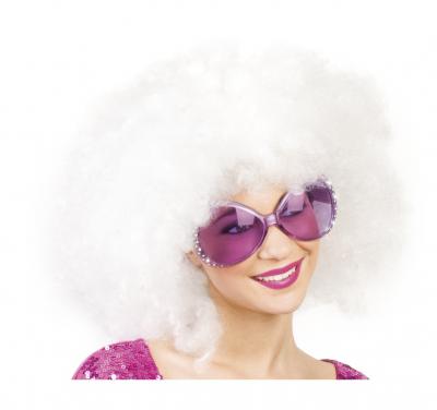 B025548 lila Damen Große Brille Flowerpowerbrille Hippie - 1