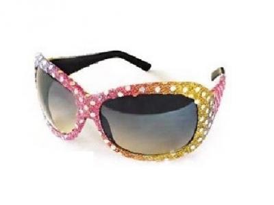W200023 bunt Damen Regenbogen Brille Partybrille