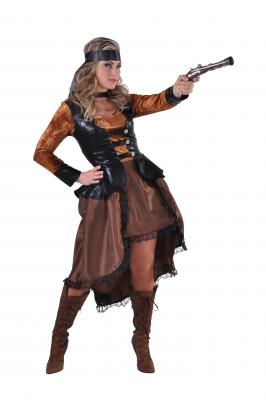 M216179-L Damen Steampunk Piraten Kostüm Gr.L - 1
