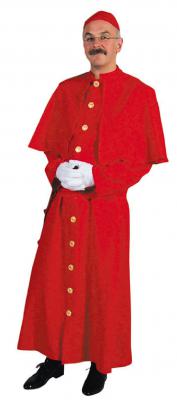 M203202 Bischof rot Herren Gewand Kostüm - 0