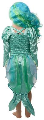 O518-128 türkis-grün Kinder Mädchen Meerjungfrauenkostüm Nixenkleid Gr.128 - 3