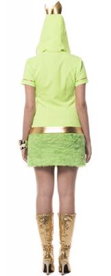 L3200820-40-A hell grün-gelb Damen Frosch Kleid Märchenkostüm Gr.40 - 1