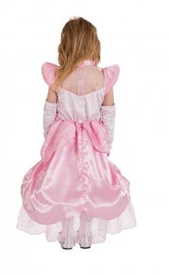O5271-140 rosa Kinder Schloß Prinzessin Feen Kleid Gr.140 - 1