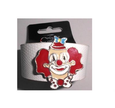 Ma229085 weiß Köln Armband mit Clown Clownkopf - 0
