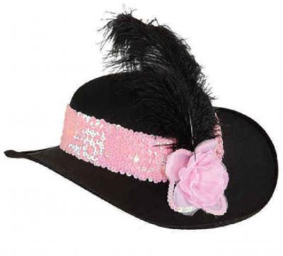 O23105 schwarz-rosa Damen Ladyhut