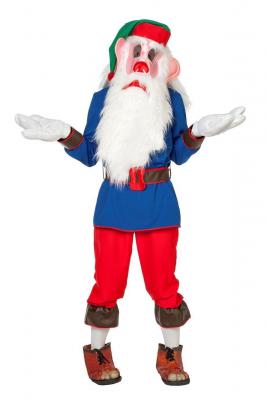 O5149 mehrfarbig Herren Gnom Kostüm Wichtelkostüm - 0