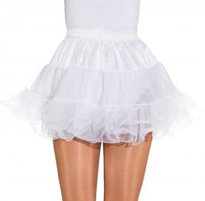 O40020-40-42 Petticoat weiß Damen Unterrock Tüllrock 3 lagig Gr.40-42 - 1
